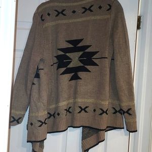 Tan Golden metalic cardigan